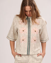 Camisa de Manga Corta Skin Flower