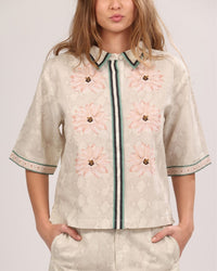 Camisa de Manga Corta Skin Flower