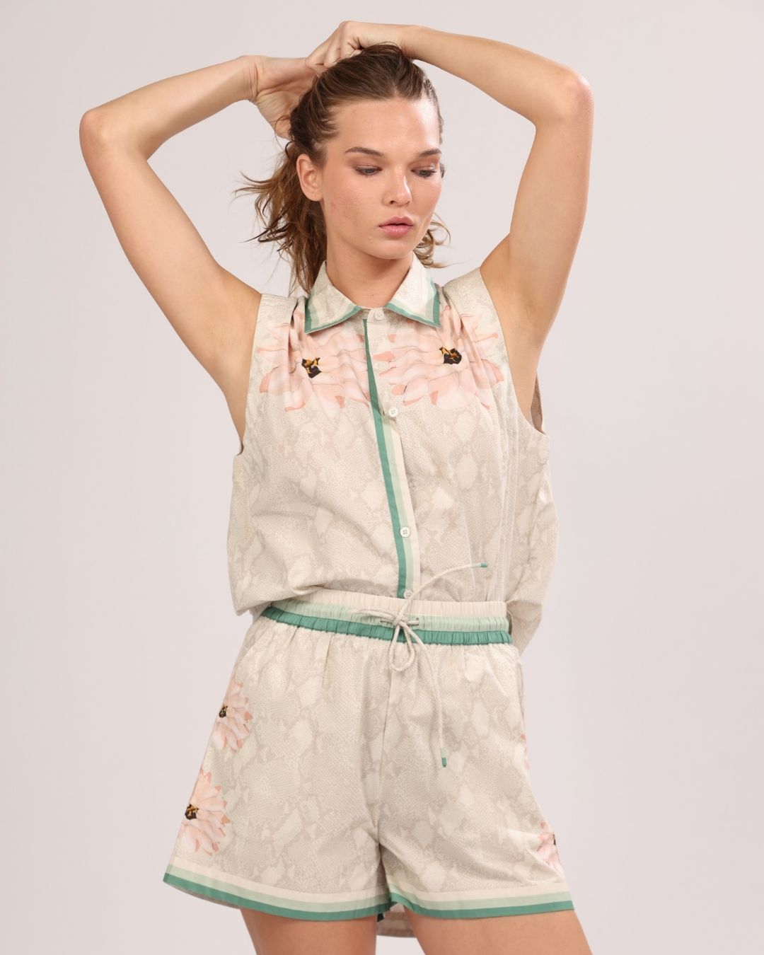 Camisa de Poplín Skin Flower