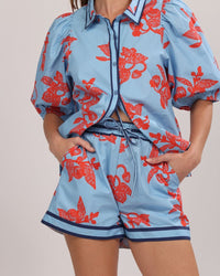 Short Poplín Fragola Light Blue