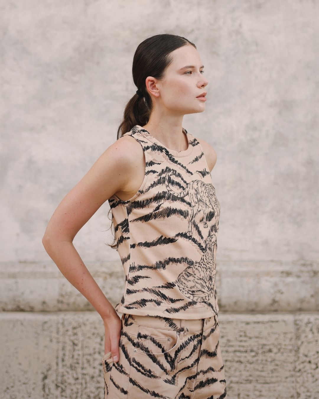 Top Feline Denim