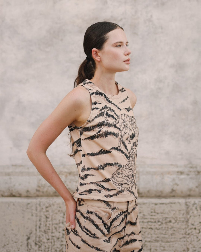 Top Feline Denim