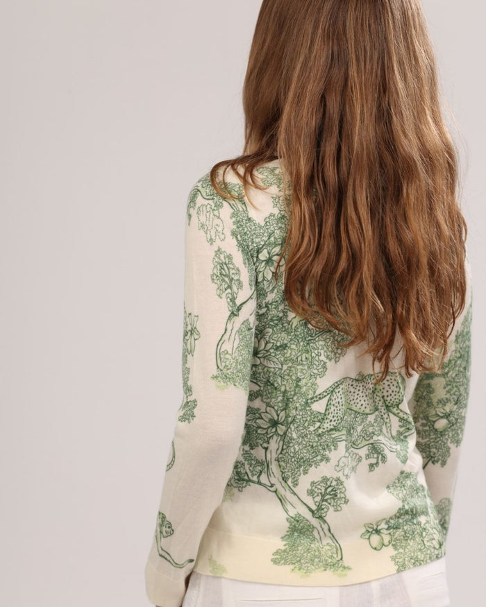 Sweater de Cashmere Africa Green