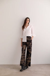 Camisa Cheetah White Poplin