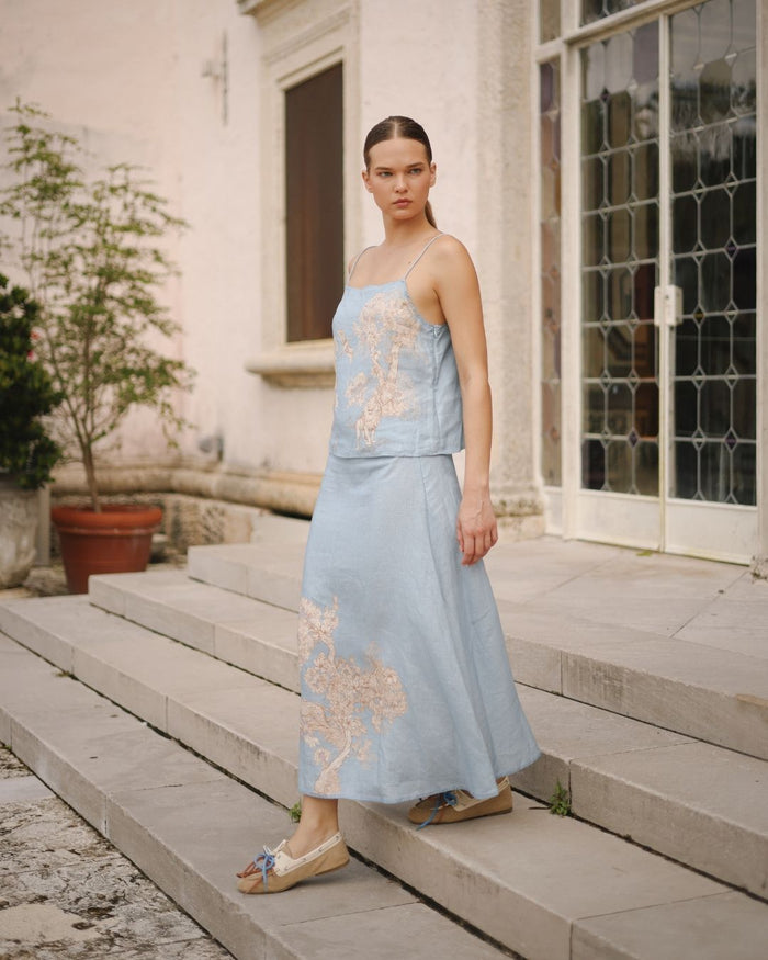 Falda Africa Blue
