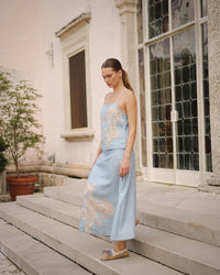Falda Africa Blue