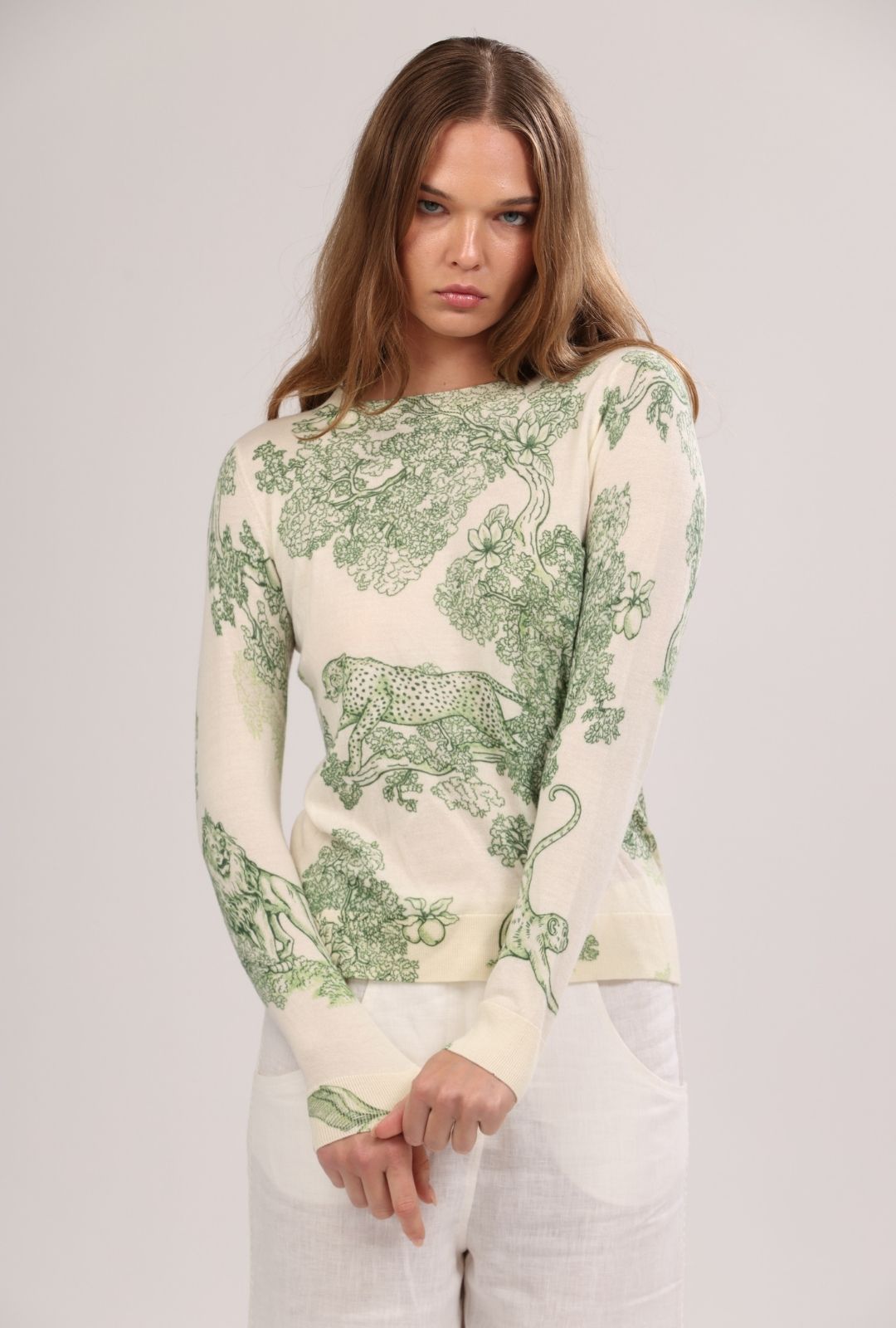 Sweater de Cashmere Africa Green