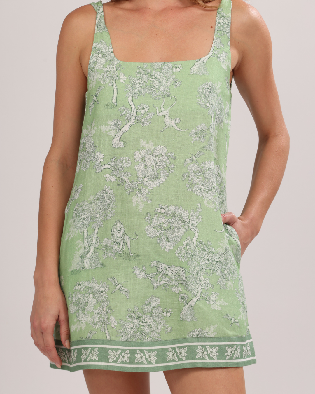 Vestido Corto Africa Green