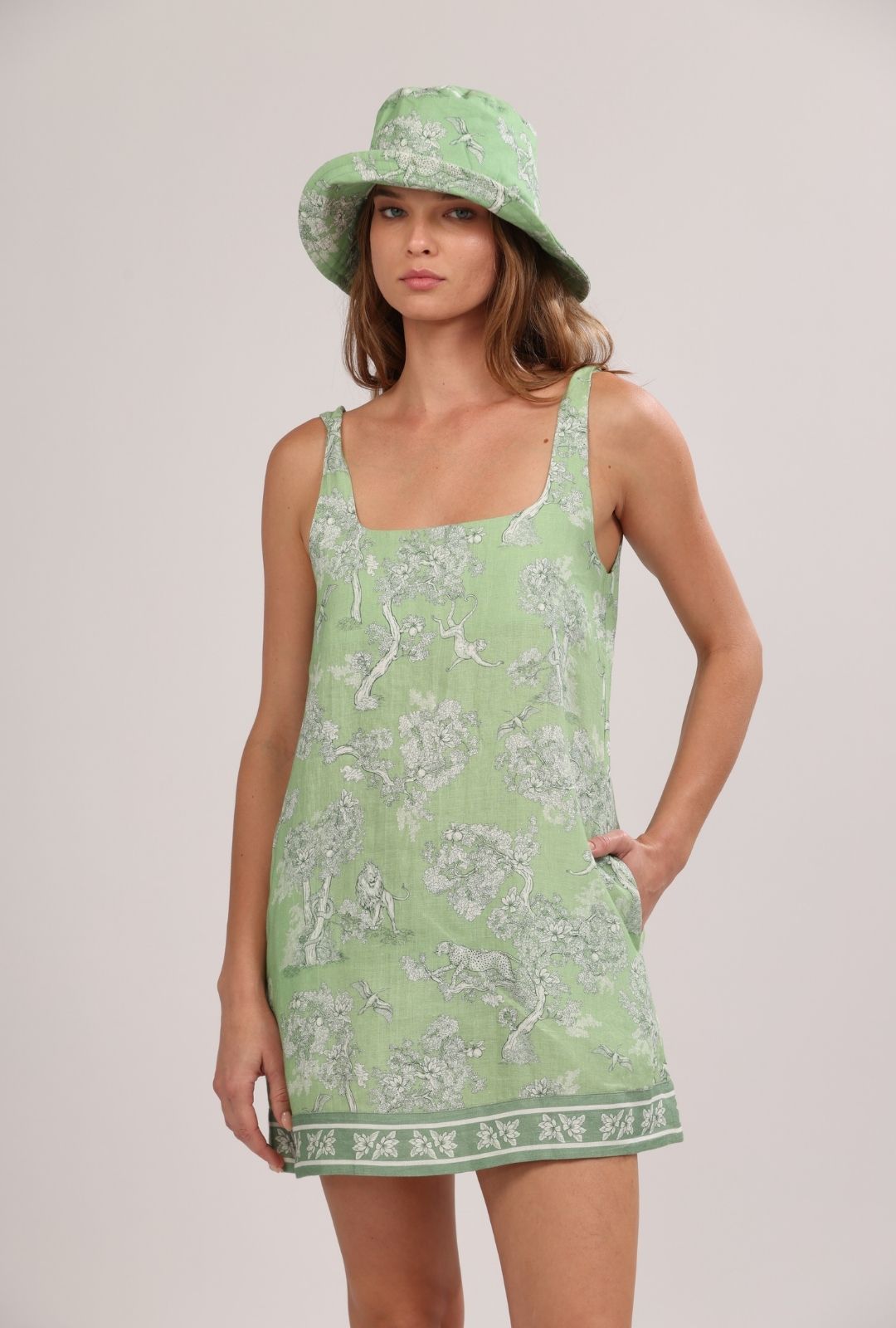 Vestido Corto Africa Green