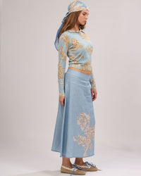Falda Africa Blue