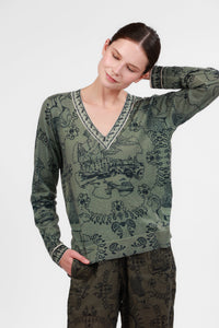 Sweater de Cashmere Italian Coast Green