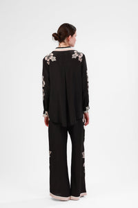 Pantalón de Seda Blossom Black